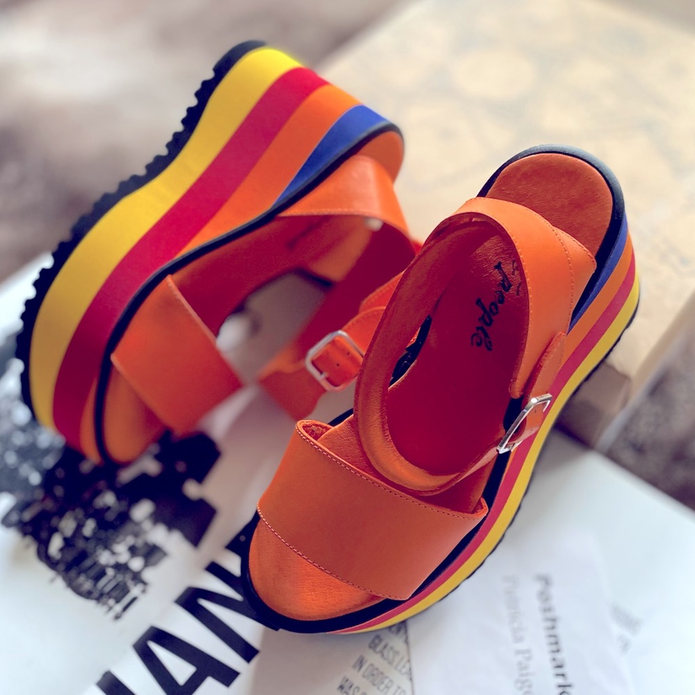 Free People Parris Platform Wedge Sandals - Picture 10 of 13